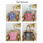 ZWY099 New Color Collision Plaid Cotton Girls Shoulder Bag Lightweight Travel Picnic Shopping Tote Bag Wholesale Checkered Bag