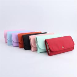 Keymay New Design Large Capacity Foldable Accessory Storage Travel Accessory Nylon Jewelry Roll Jewelry Bag Pouch Jewelry Cases