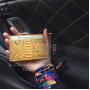 OEM ODM Custom Luxury Handmade 100% genuine snake skin leather business slim minimalist ID credit card holder wallet