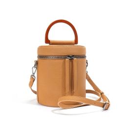 OEM ODM Sac A Main Personalise 2024 Women Small Custom Luxury Fashion Leather Sling Crossbody Cylinder Bucket Hand Bags Ladies