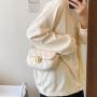 2024 new small fragrant style shoulder bag simple texture women's luxury design women's bag