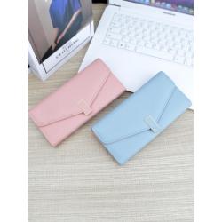 Women's long multi card soft leather minimalist fashion wallet