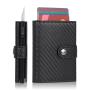 Metal Rfid Blocking Wallet Credit Card Holder Rfid Blocking Leather Aluminum Wallet