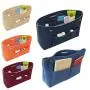 Gelory Wholesale Women Makeup Bag Organizers Felt Container Organizer Storage Multi Pocket Cosmetic Bag