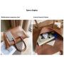 ZWY095 New Simple Solid Color PU Leather Tote Bag Wholesale Fashion Business Waterproof Women Handbag Work Student Organizer Bag