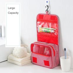 Travel Cosmetic Bag Waterproof Portable Polyester Neceser Hanging Wash Bag Organizer Bathroom Wash Bag