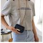 Yiwu Be Lucky Handbag 2023 New Mini Woven Small Square Open Bag  Tote Chain Messenger Bag Women