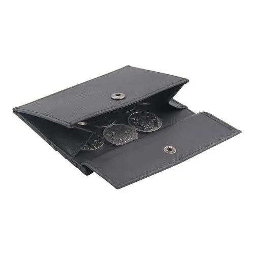 Embossed Genuine Leather Coin Bag Men's Pocket RFID Men's Coin Purse With Card Holder