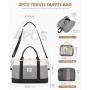 LOVEVOOK New Arrival Travel Duffle Bag with 3 Packing Cubes Men Women Waterproof Weekender Gym Duffle Bag With Shoe Compartment
