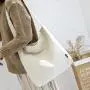 Gelory Japanese Large-Capacity Shopping Bag Eco-friendly Solid Color Custom Logo Single Shoulder Diagonal Canvas Bag Women