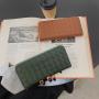ZR394 Woven Fashion Wallet Women's 2023 New Zipper Large Capacity Long PU Handheld Bag Women's Spot Wholesale