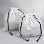 Recyclable Cotton Linen Fabric Drawstring Dust Bag For Rice Coffee Bean Shopping Custom Logo Cotton Gift Pouch