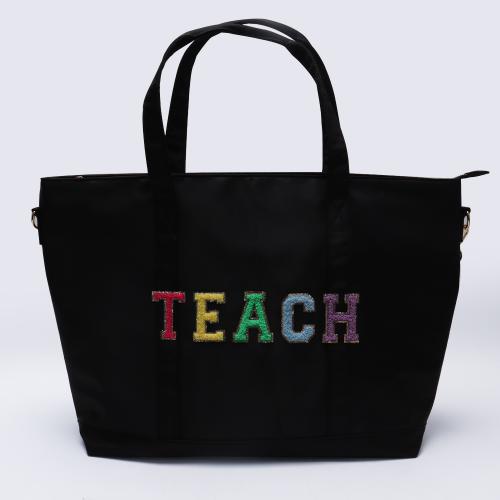 Professional Factory Stock Custom Designers Small Waterproof Handbags with Zipper Plain Shopping Laptop Nylon Tote Bag
