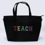 Professional Factory Stock Custom Designers Small Waterproof Handbags with Zipper Plain Shopping Laptop Nylon Tote Bag
