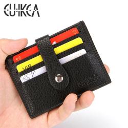 2021 New PU lychee pattern short wallet mini card holder  business card holder wholesale customization wallet unisex