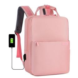 KBW724 Women High Quality Business Travel Work Bag USB Men Backpack Fashion 15.6-inch Laptop Backpack