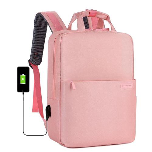 KBW724 Women High Quality Business Travel Work Bag USB Men Backpack Fashion 15.6-inch Laptop Backpack