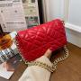 New Ladies Designer Flap Bags High Quality Women Shoulder Bag Quilted Crossbody Purse Daily Lattice Leather Evening Chain Bag