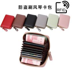 Holder Tote High-Quality Designer Card Money Bags With Clip Red Litchi Pattern PU Leather Rfid Zipper Wallet  2024 carteras para mujer