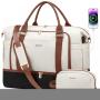 LOVEVOOK High quality 2pcs/set Travel Duffel Bag for Women Waterproof Large stylish weekender duffle Bag with Toiletry Pouch