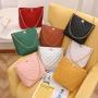2024 Trendy Handbags High Quality PU Leather Women's Bucket Tote Bags Chain Shoulder Bags