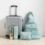 Private Label Custom Luggage Packing Organizer Set Lightweight Suitcase Polyester Waterproof 6pcs Storage Travel Packing Cubes