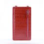 OEM ODM Custom Hot Sales Trendy Genuine Crocodile Embossed Cow Leather Mobile Phone Pouch Women Crossbody Cell Phone Bags