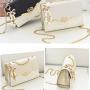 Promotion Cheap Bags Women Handbags Ladies Luxury Chain Shoulder Leather Bag Designer Bags Wholesale Shiny Color Pu Leather