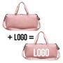 customized logo large capacity shoulder weekender overnight handbag waterproof travel gym duffle bags for women