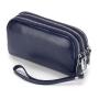 Fashionable womens purses handbag leather clutch bag zipper minimalist coin purse three layer zipper leather wallets for women