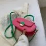 Pure Color Women Handbags Ladies Bags Pu Leather Shoulder Crossbody Bag Cross Section Square Fashion Women Bags JY220812