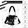 New Arrival Fall And Winter Velvet Letter Embroidery Women's Bucket Bags Fur Fluffy Women's Crossbody Bag