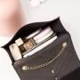 New Fashion Chain Women Bag Custom Pure Color Pu Small Square Bag Tassel Diamond Lattice Crossbody Mobile Phone Bag