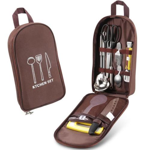 Outdoor Camping Cookware Container Cooking Bag Utensil Organizer Kitchen Ware Storage Portable Bag Travel BBQ Tableware Bag
