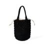Large Capacity Cotton Rope Material Soft Portable Handbag Shoulder Bag With Design Shopping Bags Women Shoulder