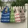 XL333 Imported Shopping Handbag Vintage Handmade Woolen Knitting Bag New Version Shoulder Bag Lightweight Ladies Tote Bag