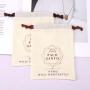 Custom Logo Printing Luxury Cotton Linen Jewelry Gift Soap Packaging Pouch Natural Recycled Dust Cotton Drawstring Bag