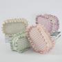 Keymay Rts Exquisite Gingham Ruffle Mini Coin Purse Cosmetic Storage Bag Make Up Organizer Travel Makeup Bag Cute Makeup Pouch