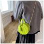 KBW347 2023 Handbag Women Fashion Simple Indentation Diamond Lattice Small Round Package High Quality Shoulder Crossbody Bag