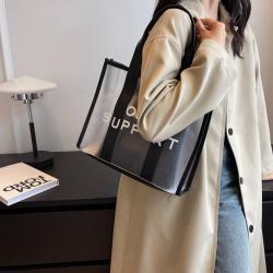 KBW182 Fashion Transparent PVC Tote Bag Summer New Mother and Child Bag Large Capacity Ladies Versatile Shoulder Bag