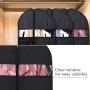 Gelory Custom Travel Lightweight Oxford Fabric Suit Bag Garment Bags for Storage Washable Suit Cover/Dresses/Suits/Coats