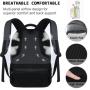 ZF081 New Computer Backpack Male Polyester Waterproof Wear Travel Outdoor Shoulder Bag Laptop Business  Bag USB Port