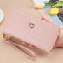 ZR312 2023 New Wallet Women's Long Double Zipper Wallet Japanese Korean Fashion High Capacity Handbag