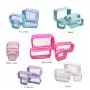Keymay New Color Women Bulk Makeup Pouch Transparent Toiletries Bag Clear Plastic Pvc Cosmetic Travel Makeup Bag