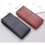 OEW047 Custom Logo Fashionable Long Section Clutch Wallet For Men PU Leather ID Credit Card Holder Simple Slim Coin Purse