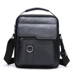 XL005 Best-selling Vintage Men's Shoulder Bag Daily Life Multi-layer Large Capacity Handbag Wear-resistant Durable Leather Bag