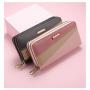 OEC004 Hot Sale Fashion Design Women Wallet Long Handhelding Wallet Double Zipper Coin Purse Business ID Bank Credit Card Holder