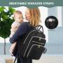 2023 Waterproof multi-function baby nappy bags large capacity travel Diaper Backpack with USB port for mommy baby diaper bags
