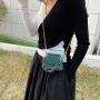 2022 New Fashion  One Shoulder Solid Color Chain Bag Hot Selling Mini  Bags Messenger Change Crocodile Stone Pu Bag Wholesale