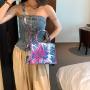 Large Capacity handbag 2023 new fashion printed canvas for women commuting tote bag